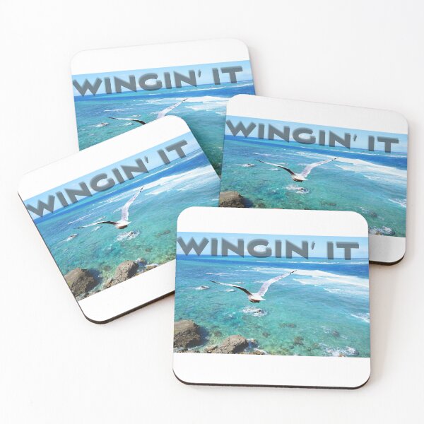 Item preview, Wingin’ It Seagull Coastal Artwork designed and sold by hollyberry2424.