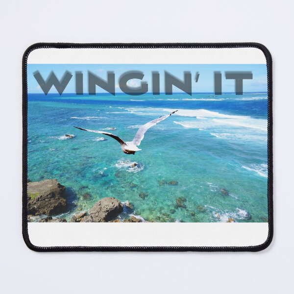 Item preview, Wingin’ It Seagull Coastal Artwork designed and sold by hollyberry2424.