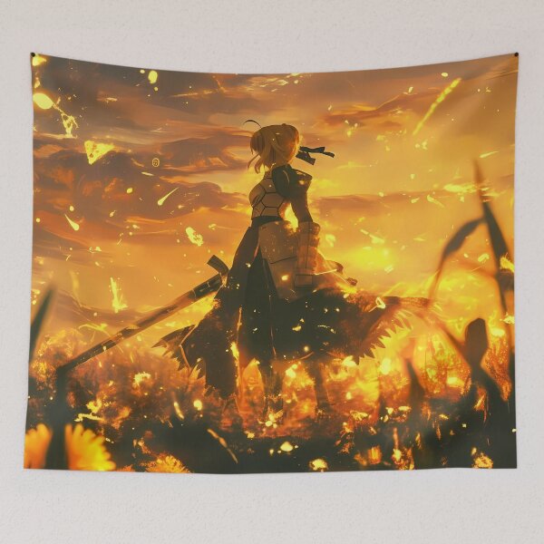Item preview, Saber Fate Stay Night Fiery Sunset Resolve designed and sold by Tokyonomad.