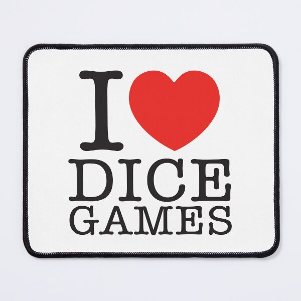 Item preview, I Love Dice Games designed and sold by shitpostee.