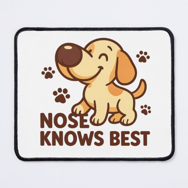 Item preview, Nose Knows Best Dog Logo designed and sold by OwnYourMood.