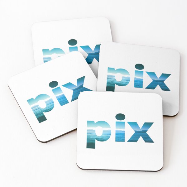 Item preview, PIX Ocean Typography • Double‑Exposure Sea & Sky • Minimal Nature Photography Design designed and sold by Bright Nest Studio.