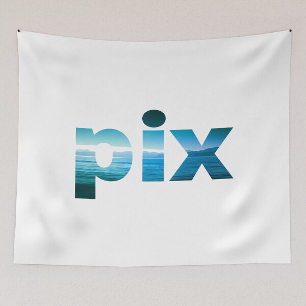 Item preview, PIX Ocean Typography • Double‑Exposure Sea & Sky • Minimal Nature Photography Design designed and sold by Bright Nest Studio.