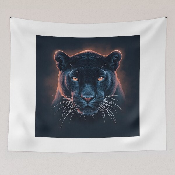 Item preview, Midnight Panther – Neon Predator Art designed and sold by Kavya Art.