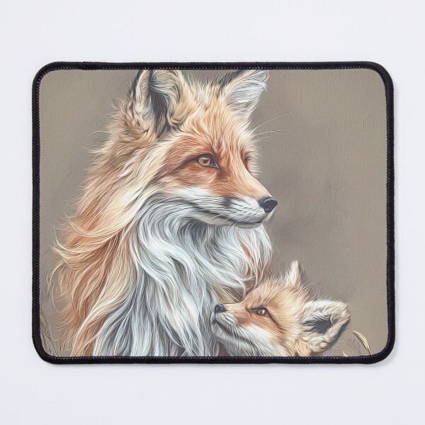 Item preview, Mother fox and her cub designed and sold by Brian Tarr.