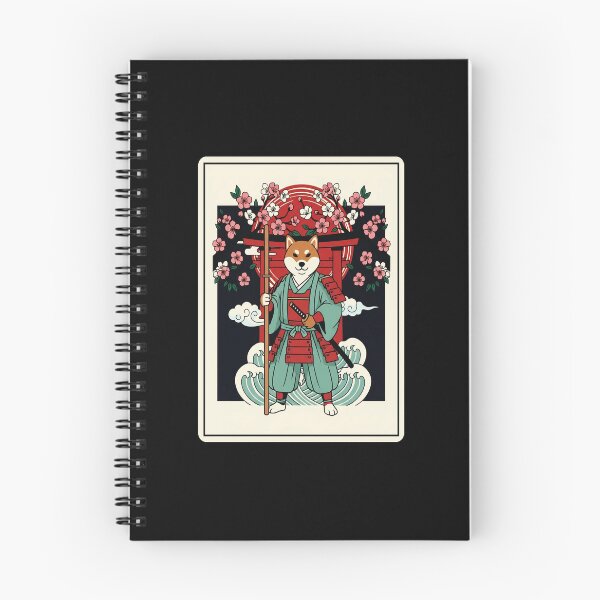Item preview, Shiba Inu Samurai Japanese Cherry Blossom Illustration designed and sold by JordynLadukeg65.