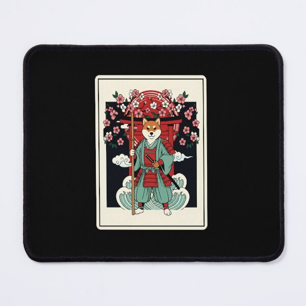 Item preview, Shiba Inu Samurai Japanese Cherry Blossom Illustration designed and sold by JordynLadukeg65.