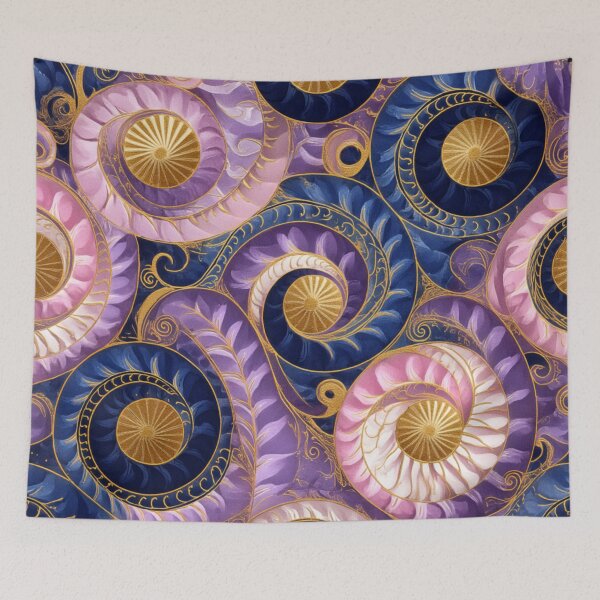 Item preview, New Zealand Māori Paua Pattern Koru Design 868 designed and sold by GrinGalore.