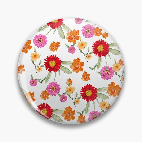Item preview, Bold Watercolor Floral Seamless Pattern on Black Background designed and sold by Atlasoloji.