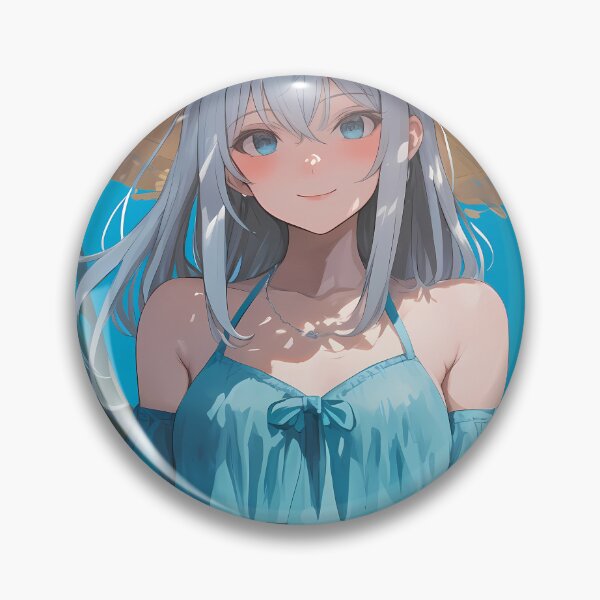 Item preview, Erika Itsumi Girls Und Panzer Sunflower Hat Tropical Blue designed and sold by Tokyonomad.