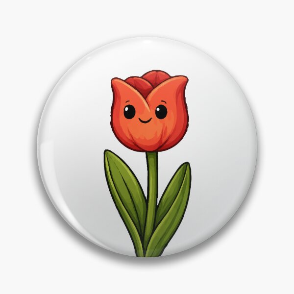 Item preview, Cute Tulip Character – Minimal Spring Flower Design designed and sold by DKunic.