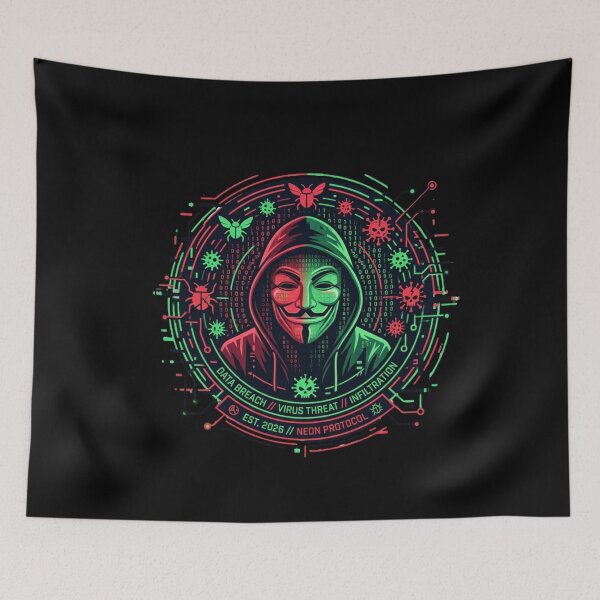 Item preview, Virus Infiltrator Hacker Anonymous Shirt designed and sold by KurtByteStudio.