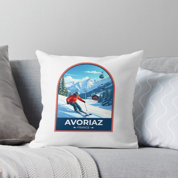 Item preview, Avoriaz France Sticker designed and sold by TulipaGraphics.