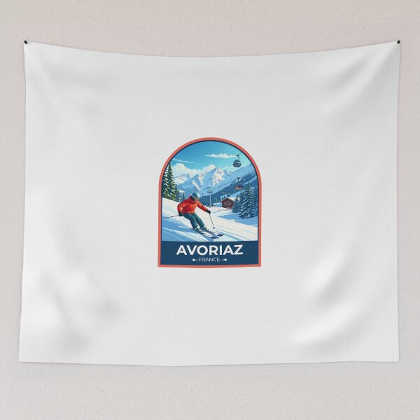 Item preview, Avoriaz France Sticker designed and sold by TulipaGraphics.