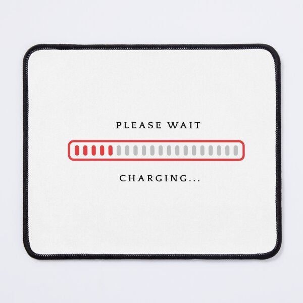 Item preview, Charging… Please Wait | Low Social Battery | Introvert Minimal Aesthetic (Light Version) designed and sold by NeonGrain.