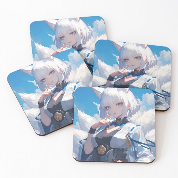 Item preview, Kaga Azur Lane Blue Kimono Fox Spirit Sky designed and sold by Tokyonomad.