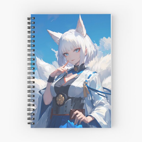 Artikelvorschau, Kaga Azur Lane Blauer Kimono Fuchsgeist Himmel entworfen und verkauft von Tokyonomad.