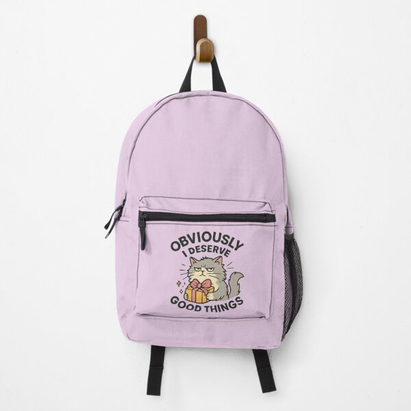 Item preview, Obviously, I Deserve Good Things – Funny Confident Cat designed and sold by OwnYourMood.