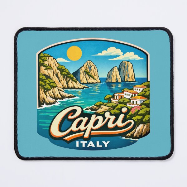 Item preview, Capri, Italy - Faraglioni Coastal Cliffs designed and sold by Myra365Art.