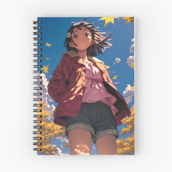 Item preview, Nadeko Sengoku Bakemonogatari Autumn Leaves Golden Hour Gentle Smile designed and sold by Tokyonomad.