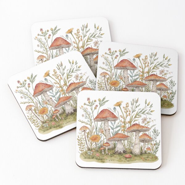 Item preview, Amanita and Wildflowers  designed and sold by uunaa.