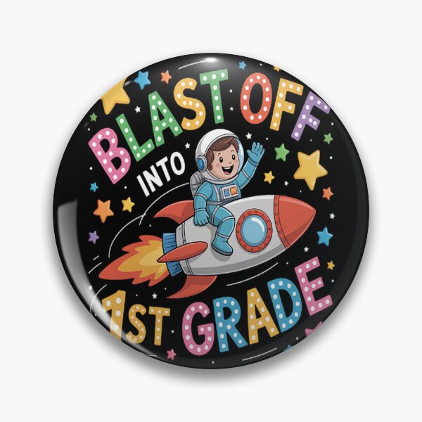 Item preview, Blast Off Into 1st Grade Back to School Space Rocket designed and sold by StuffNestie.
