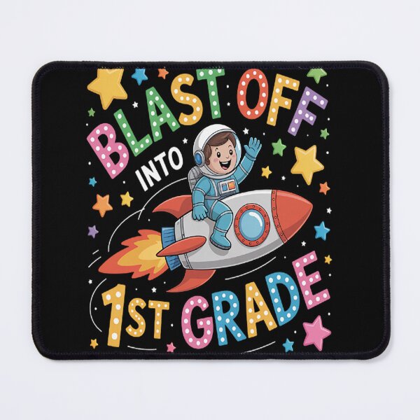 Item preview, Blast Off Into 1st Grade Back to School Space Rocket designed and sold by StuffNestie.