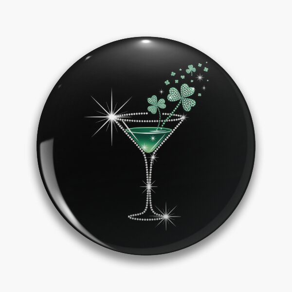 Item preview, St. Patricks Day Martini Clover Bling designed and sold by papertaless.