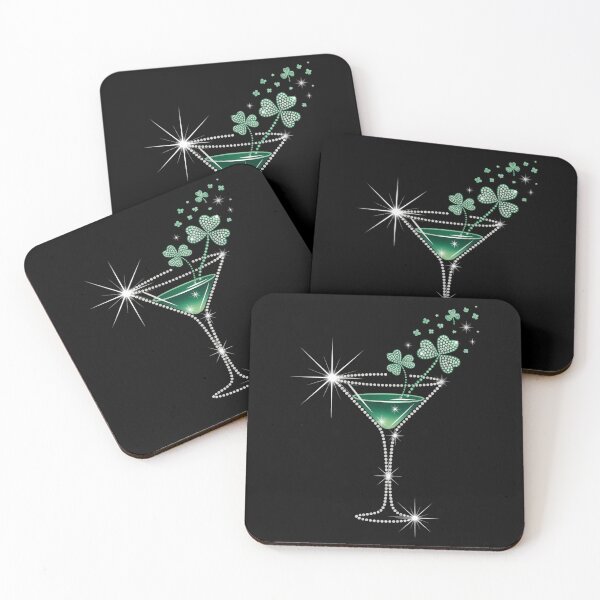 Item preview, St. Patricks Day Martini Clover Bling designed and sold by papertaless.