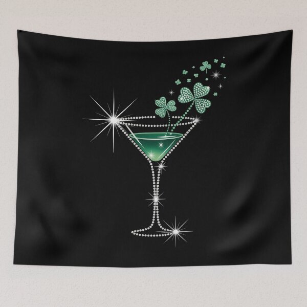 Item preview, St. Patricks Day Martini Clover Bling designed and sold by papertaless.