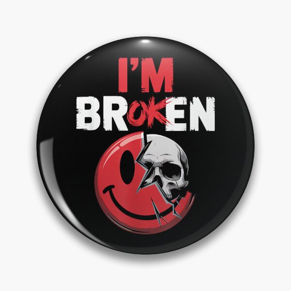 Item preview, I'm Ok I'm Broken Tshirt Invisible Illness Mental Health designed and sold by CherylCGarrison.