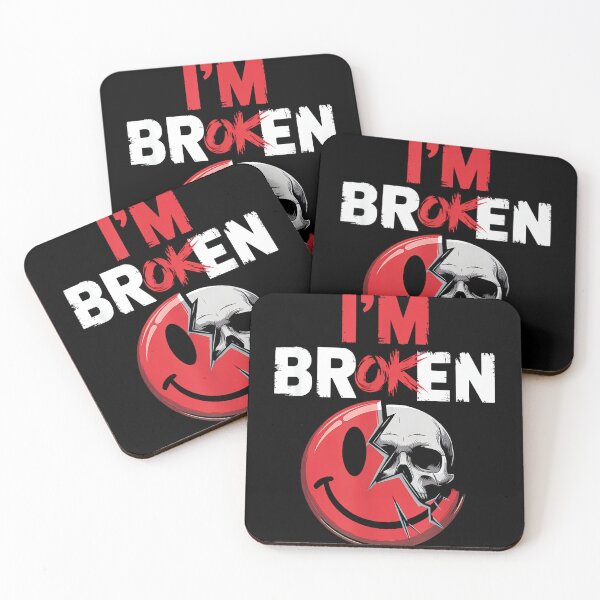 Item preview, I'm Ok I'm Broken Tshirt Invisible Illness Mental Health designed and sold by CherylCGarrison.