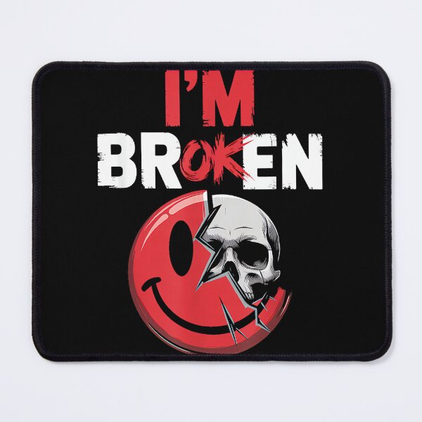 Item preview, I'm Ok I'm Broken Tshirt Invisible Illness Mental Health designed and sold by CherylCGarrison.