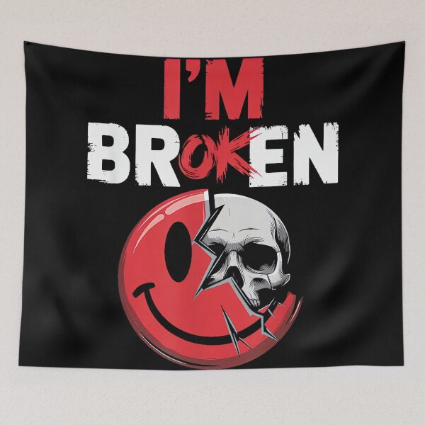 Item preview, I'm Ok I'm Broken Tshirt Invisible Illness Mental Health designed and sold by CherylCGarrison.