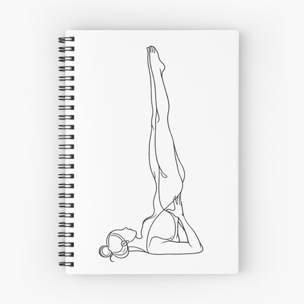 Item preview, Shoulder Stand Yoga One Line Art designed and sold by BlairWynne.