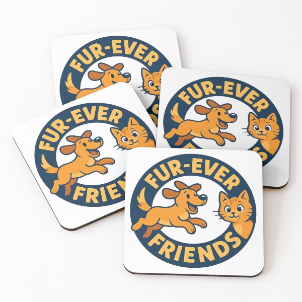 Item preview, Fur-Ever Friends Cat & Dog Logo Tee designed and sold by OwnYourMood.