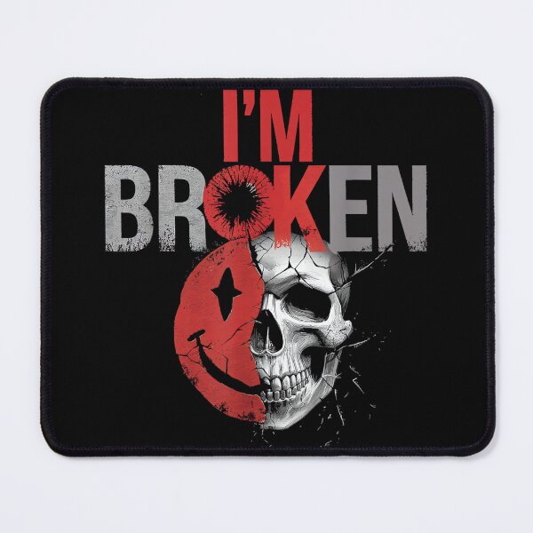 Item preview, I'm Ok I'm Broken Tshirt Invisible Illness Mental Health designed and sold by CherylCGarrison.