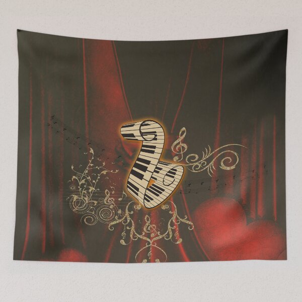 Item preview, Music, piano with clef and key notes designed and sold by nicky2342.
