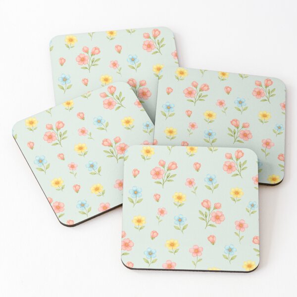 Item preview, Pastel Floral Pattern on Sage Cute Spring Flower Design designed and sold by OneLook.