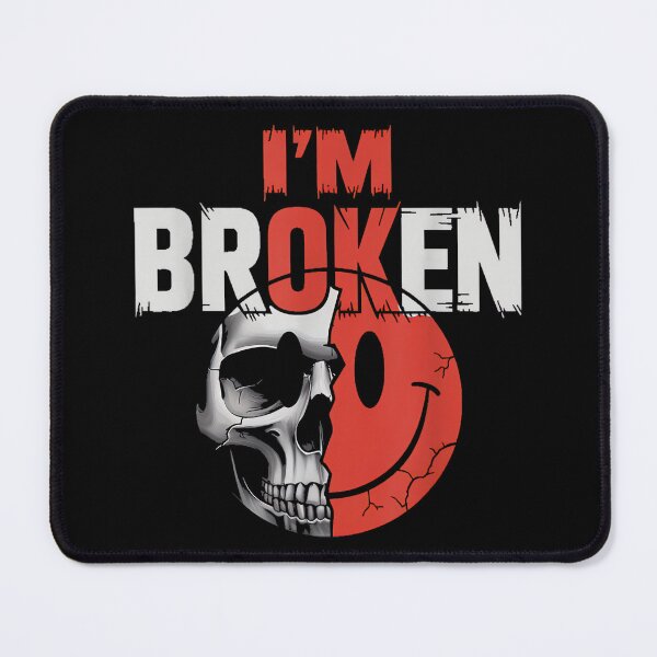 Item preview, I'm Ok I'm Broken Tshirt Invisible Illness Mental Health designed and sold by CherylCGarrison.