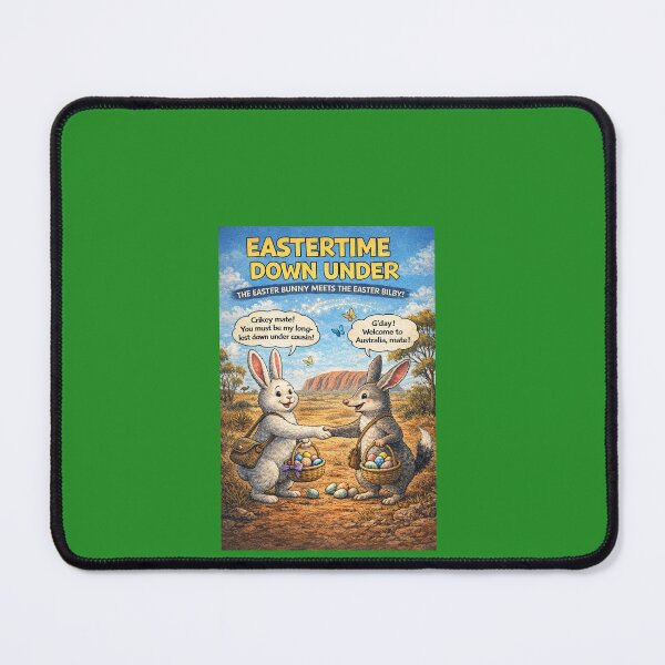 Item preview, Easter Bunny Meets Easter Bilby Funny designed and sold by Hornace88studio.