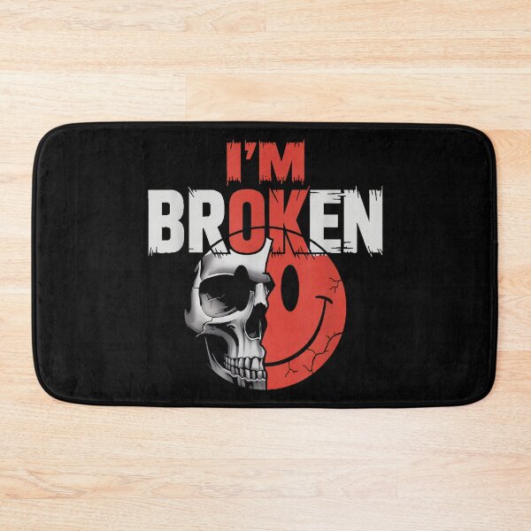 Item preview, I'm Ok I'm Broken Tshirt Invisible Illness Mental Health designed and sold by CherylCGarrison.