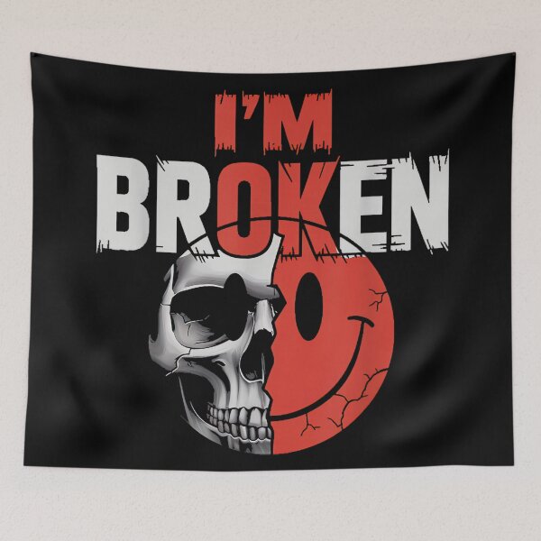 Item preview, I'm Ok I'm Broken Tshirt Invisible Illness Mental Health designed and sold by CherylCGarrison.