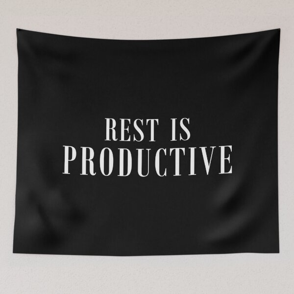 Item preview, Rest Is Productive Quote T-Shirt | Self Care Minimal Design designed and sold by PixelPlush.