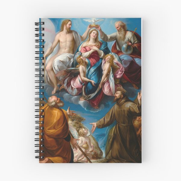 Item preview, Coronation Virgin Procaccini Baroque Religious Painting Italian Art designed and sold by TheSoulOfArt.