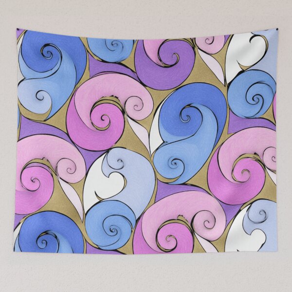 Item preview, New Zealand Māori Paua Pattern Koru Design 871 designed and sold by GrinGalore.