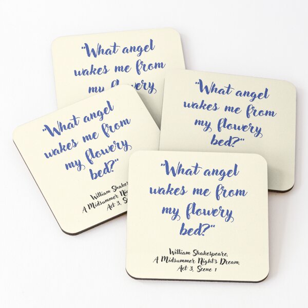 Item preview, Wicked Shakespeare Quote from A Midsummer Night's Dream designed and sold by CharlottePlaceArt.