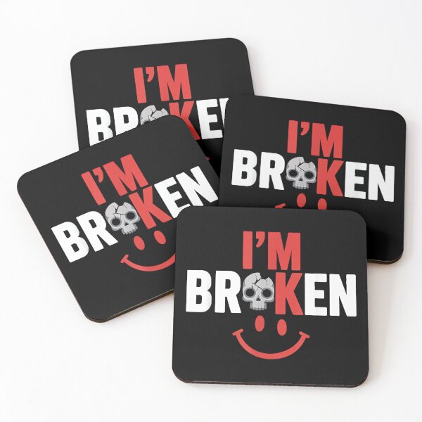 Item preview, I'm Ok I'm Broken Tshirt Invisible Illness Mental Health designed and sold by CherylCGarrison.
