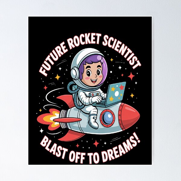 Item preview, Boys Rocket Ship Astronaut Future Rocket Scientist designed and sold by StuffNestie.