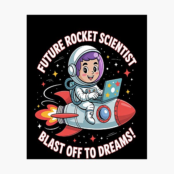 Item preview, Boys Rocket Ship Astronaut Future Rocket Scientist designed and sold by StuffNestie.